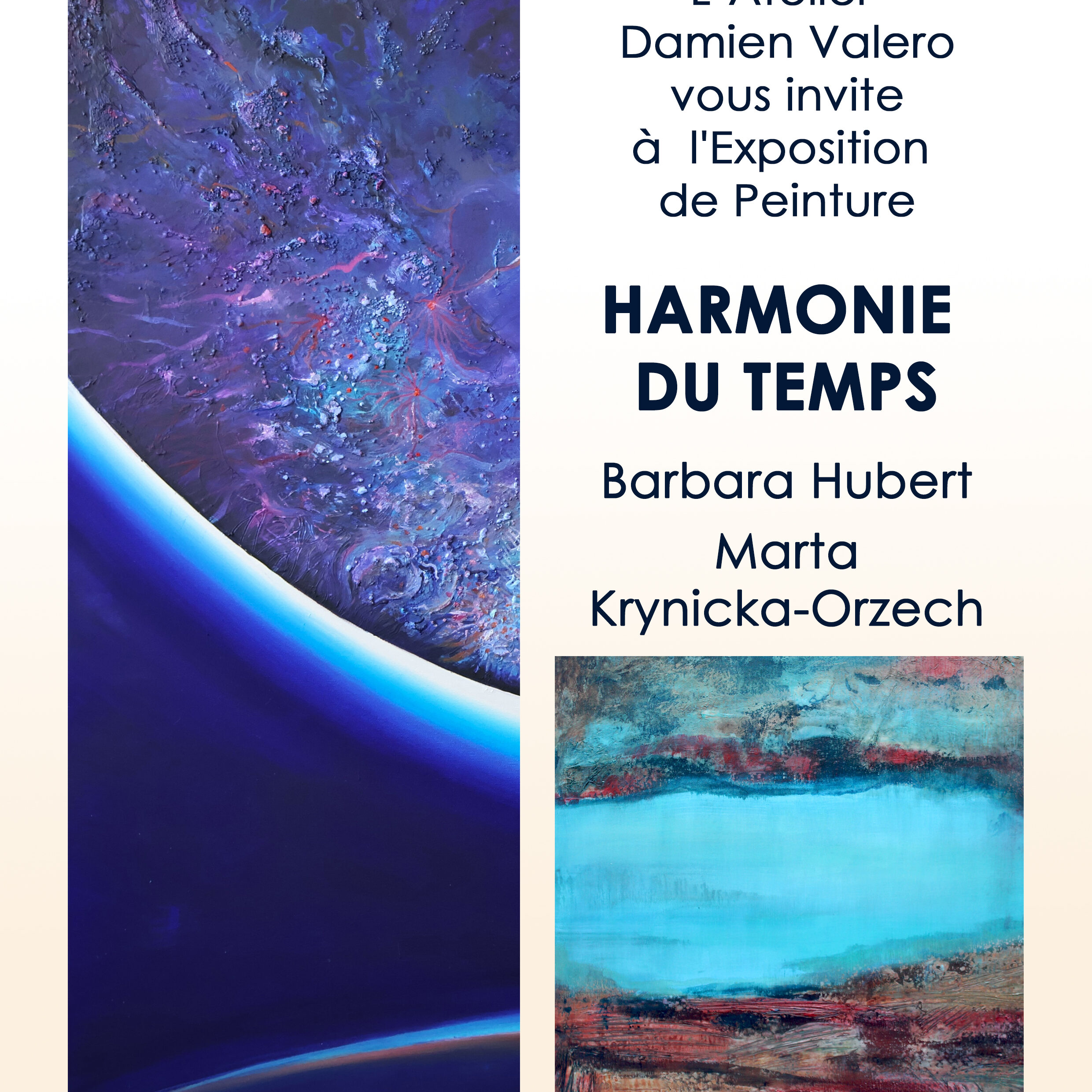 Plakat wystawy indywidualnej Marta Krynicka - Orzech & Barbara Hubert